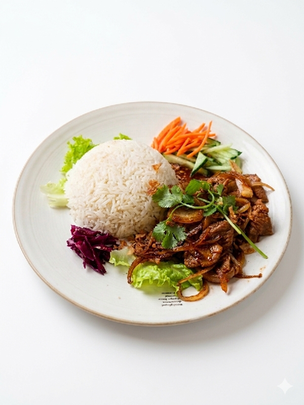 A3 Riz au bœuf sauté aux oignons