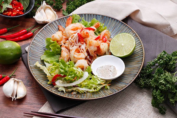 W16. Crevettes au sel et poivre
