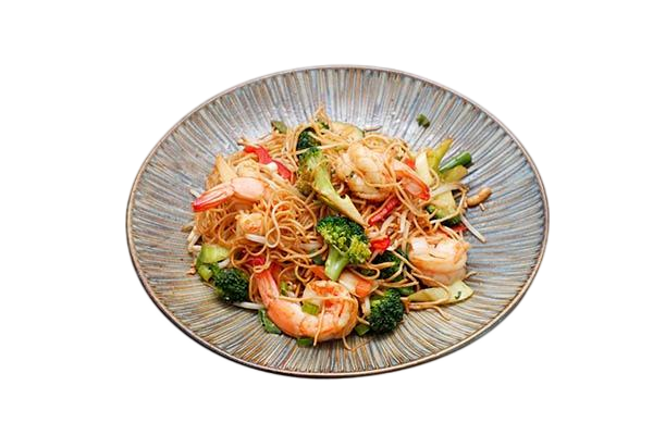 R20. Nouilles sautées aux crevettes