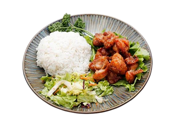 R10B. Poulet caramelisé et riz