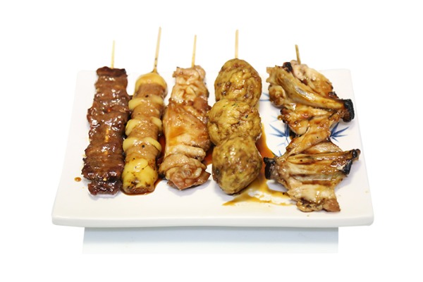 Menu A5. 5 Brochettes viande