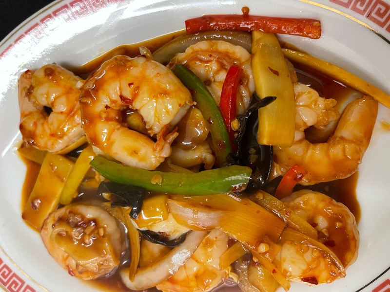 6P. Crevettes piquant à la mode de Szetchuan Spicy 🌶️