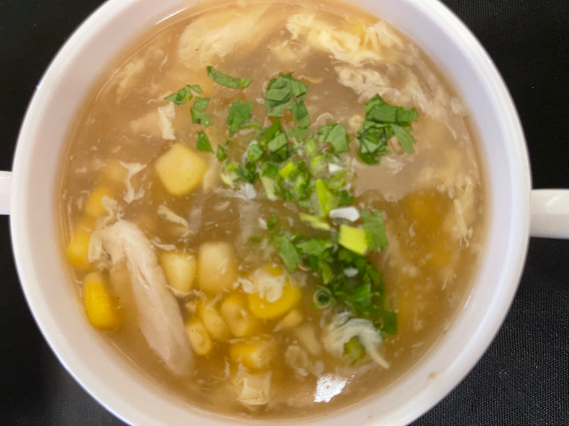 7. Potage au mais et poulet
