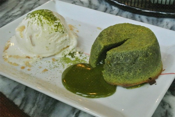 Fondant au matcha