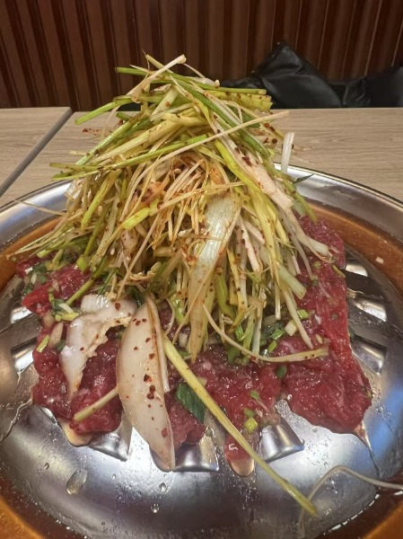 30. 파불고기 Barbecue boeuf avec poireaux pimente