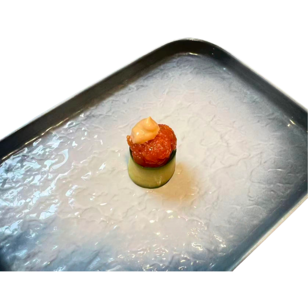 Gunkan zucchini salmone