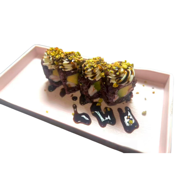 Black pistachio roll