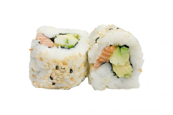 California Saumon cuit, avocat, concombre