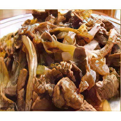 Boeuf aux oignons + riz
