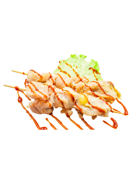 50. SPIEDINI DI COSCE DI POLLO CON SALSA TERIYAKI
