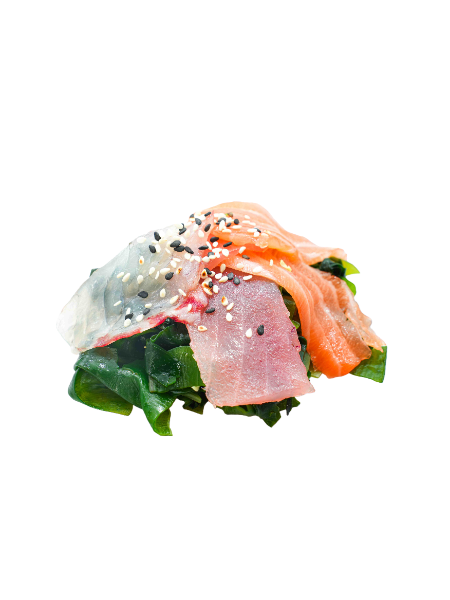 09. ALGHE WAKAME CON PESCE CRUDO