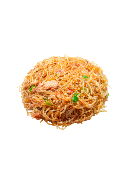 212. SPAGHETTI DI SOIA CON POLLO E VERDURE