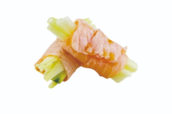 11A. INVOLTINO DI SALMONE SCOTTATO CON CETRIOLI