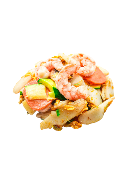 232. GNOCCHI DI RISO CON GAMBERI* VERDURE E UOVA