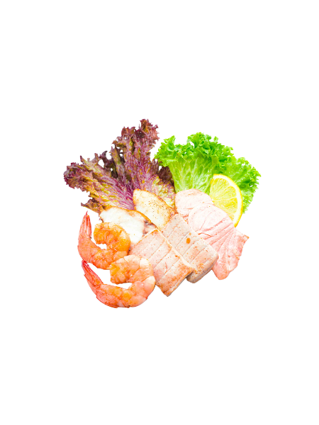 44. PESCE MISTO CON SALSA SATAY ALLA PIASTRA