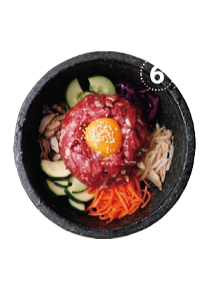 6. 육회돌솥비빔밥(Yukhoe bibimbimbab)