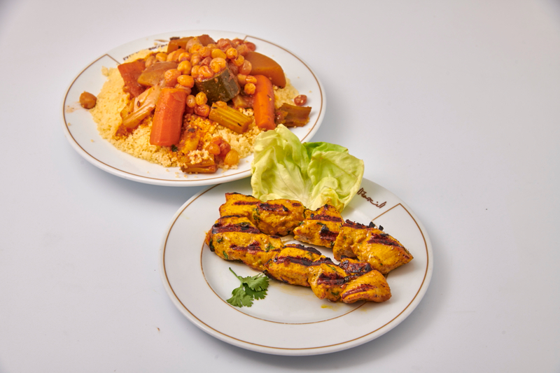 Couscous aux
Brochettes de poulet