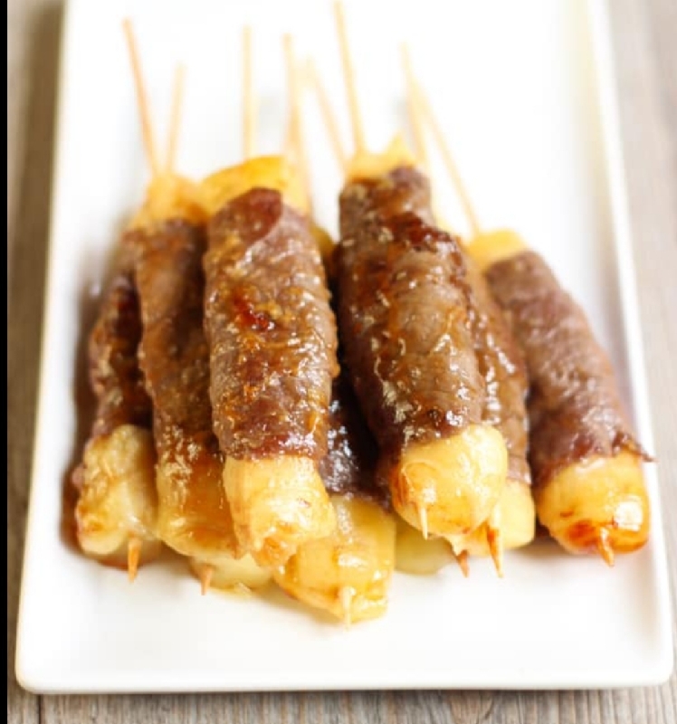 brochettes de boeuf au fromage