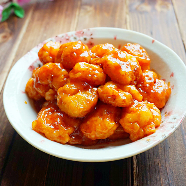 crevettes sauce aigre-douce