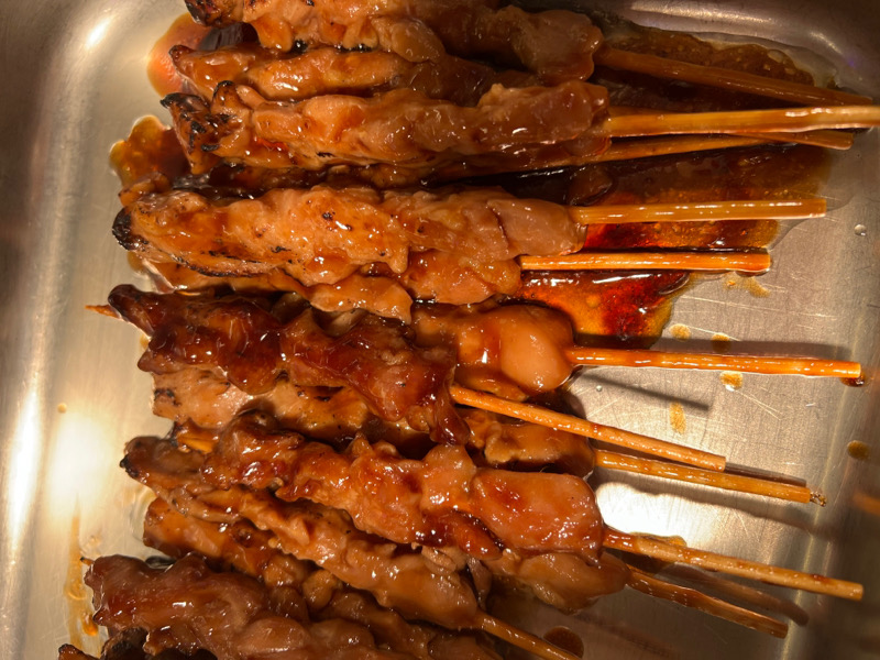 brochettes de poulet sucrée