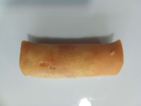 27. Hot-Cheese Springroll mit Hühnerfleisch