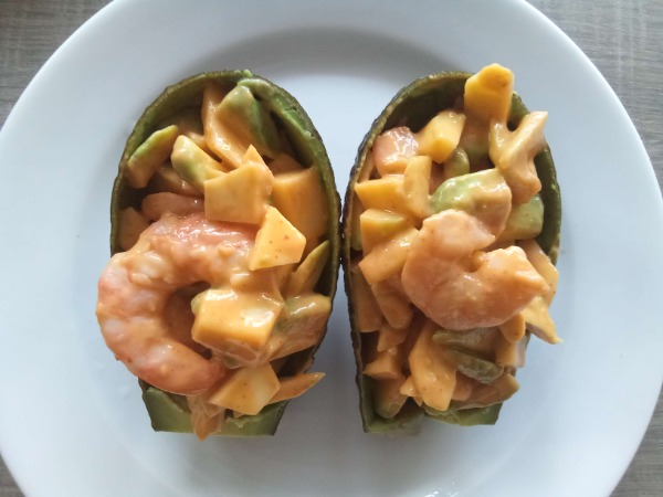 18. Avocado-Mango Salat mit garnelen (8)