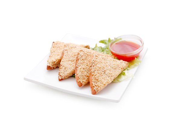 408 Toasts aux crevettes et aux sésame