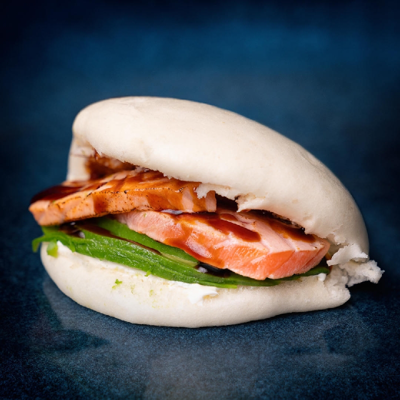 Bao salmone cotto