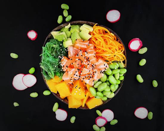Poké bowl saumon ou thon