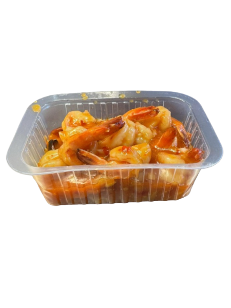 Crevettes sauce piquante