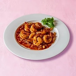 Spicy sauce shrimps