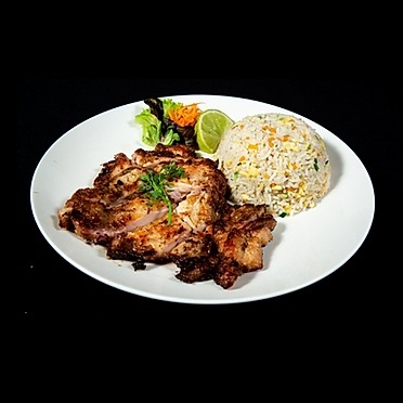 Lemongrass chicken and fried rice