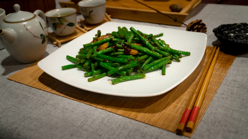 XO酱炒豆角/Haricots sautés  à la sauce XO