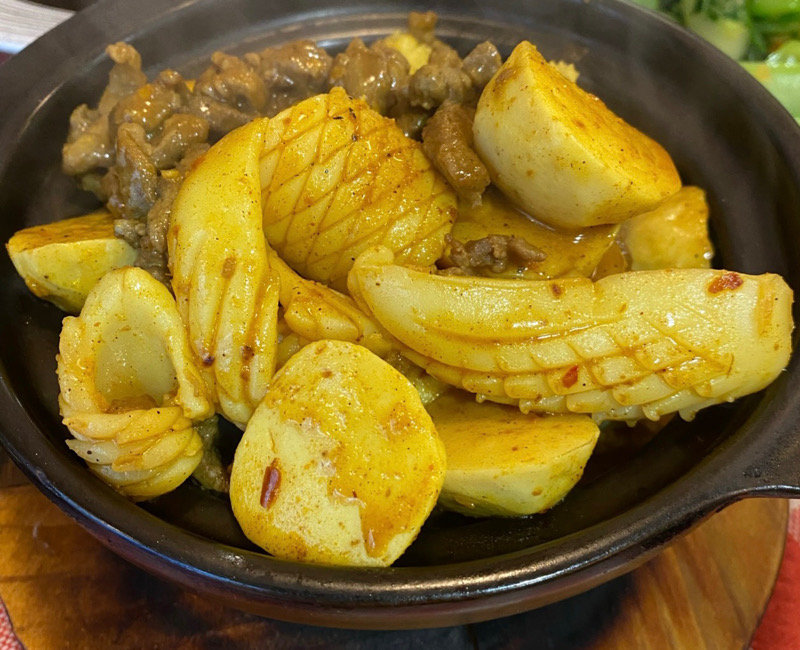 咖喱海鲜煲/Pot de curry Hongkongais 