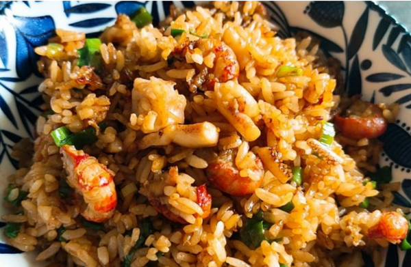 XO酱海鲜炒饭/Riz sauté aux fruits de mer sauce XO