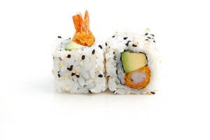 80. California maki Tempura crevette avocat 6pcs
