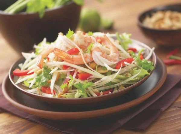 SA3. Salade de crevettes Thai épicée