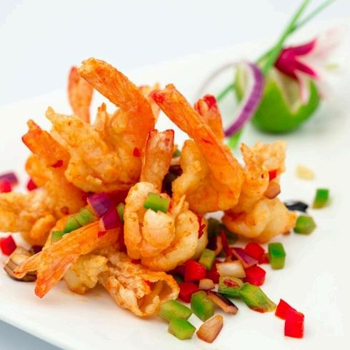 C1. Crevettes sautées au sel et poivre