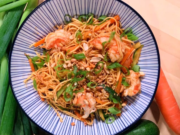 N3. Nouilles sautées aux crevettes