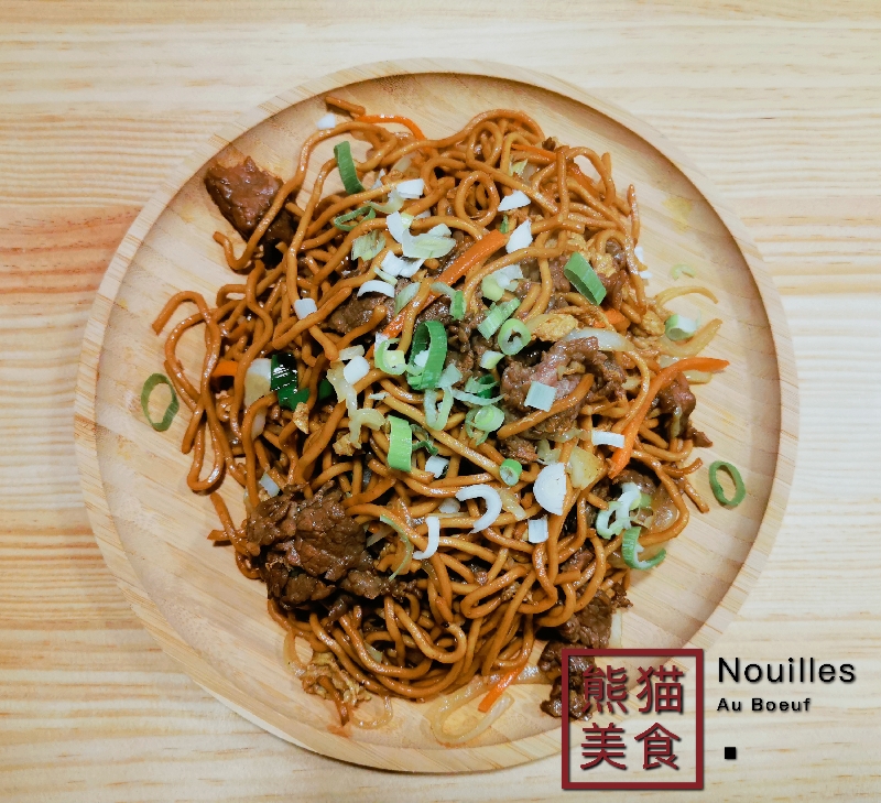 SP03.牛肉炒面 Nouilles sautées au boeuf