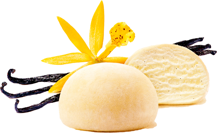 Mochi glace vanille （2 pièces）
