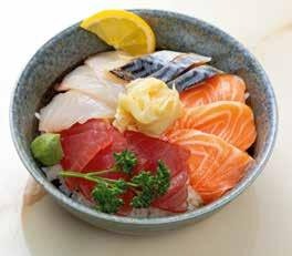 CH3. Assortiment de poissons sur un lit de riz vinaigré