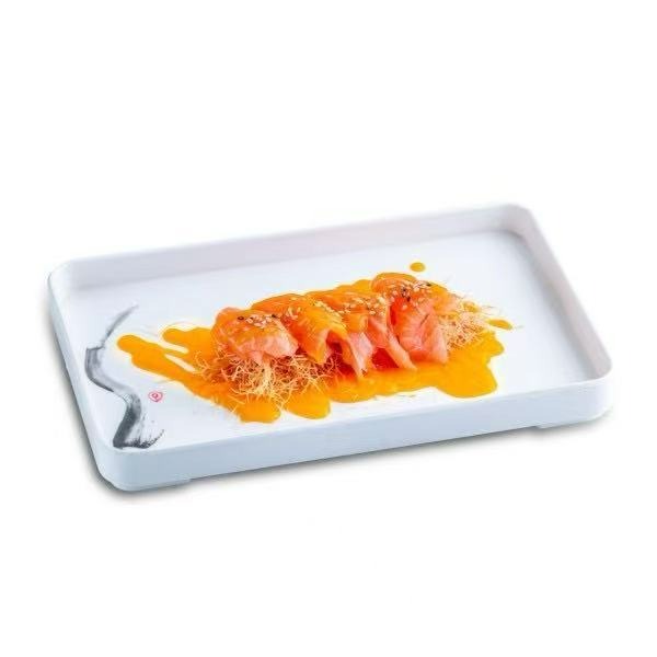 168. Carpaccio flambeado salmon