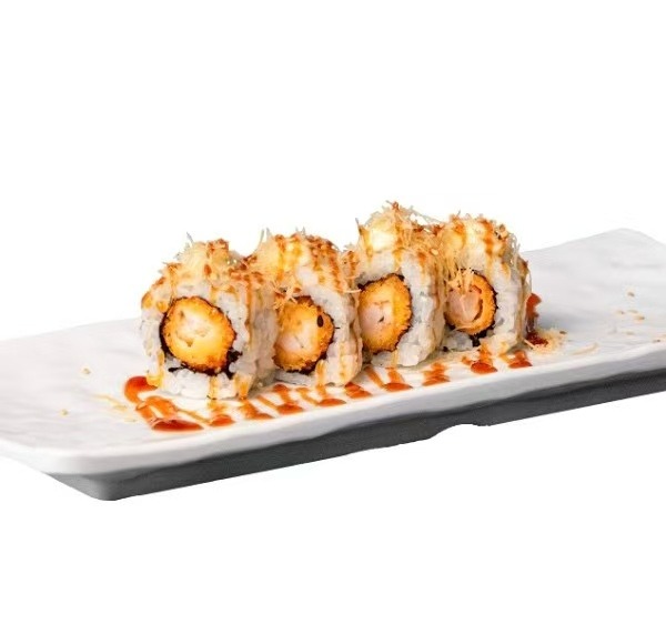136. Rollo tempura de gamba