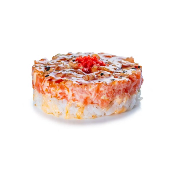 176. Sake tartar arroz salmon