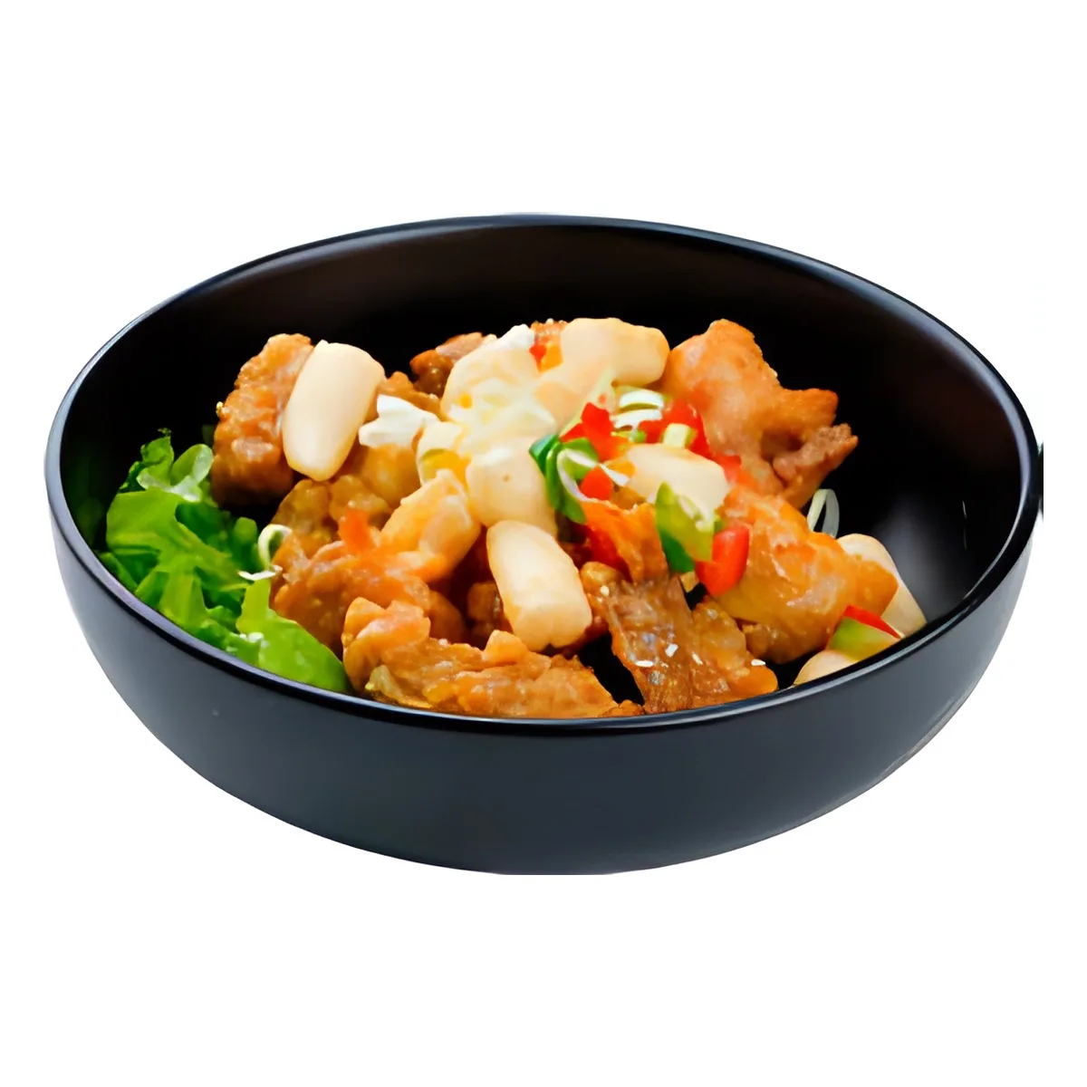 Poulets frit caramélisés 焦糖鸡腿配炸年糕 (8 pcs)