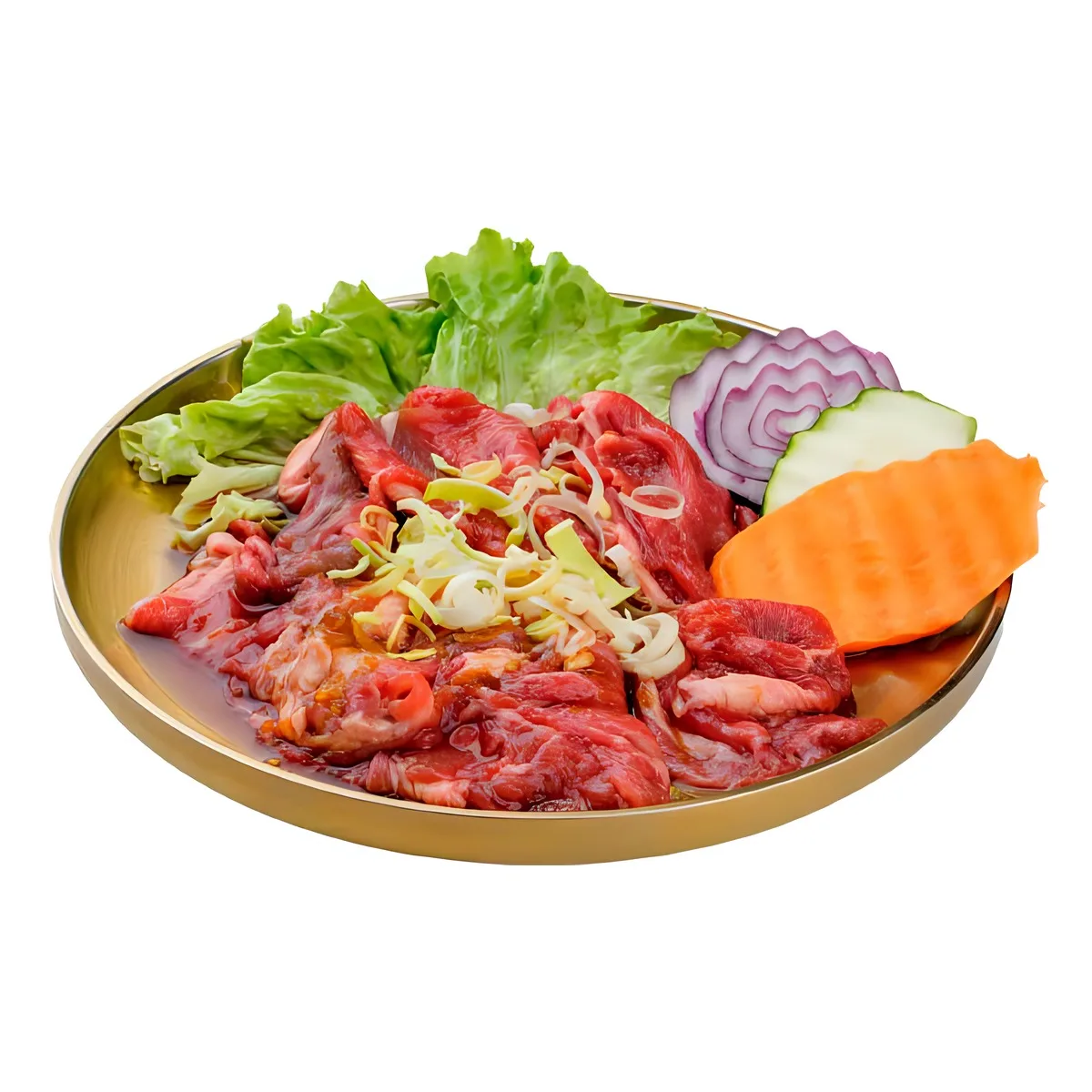 Barbecue coréen traditionnel de bœuf mariné (noix de basse côte) 韩式腌制牛肉烧烤