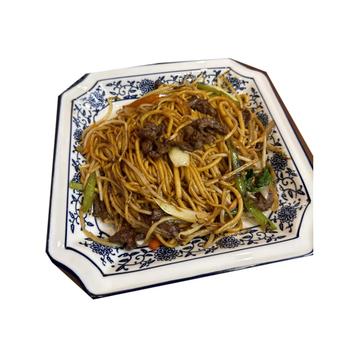 Nouilles Latiaozi sautées au bœuf 牛肉炒拉条子