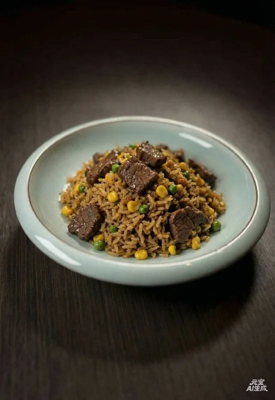 Riz sauté au boeuf