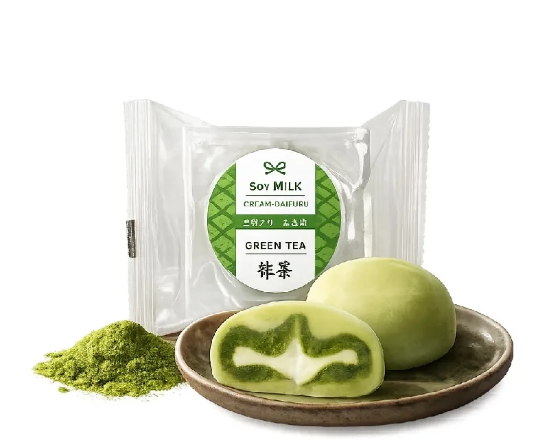 mochi daifuku matcha tea 2 pz